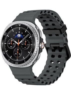 Unisex Grey Analog Quartz Breathable Marine Replacement Samsung Galaxy Watch